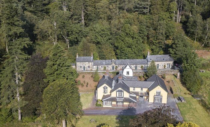 Craflwyn Hall from above